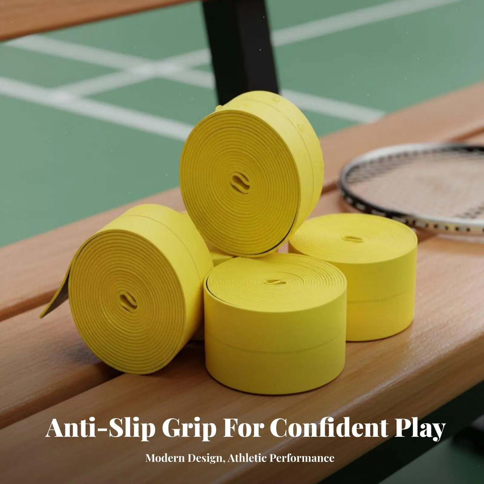 Perforated Racket Handle Grip Tape Sweat Wicking Anti Slip Overgrip for Badminton Tennis Squash Paddle Sports Accessory