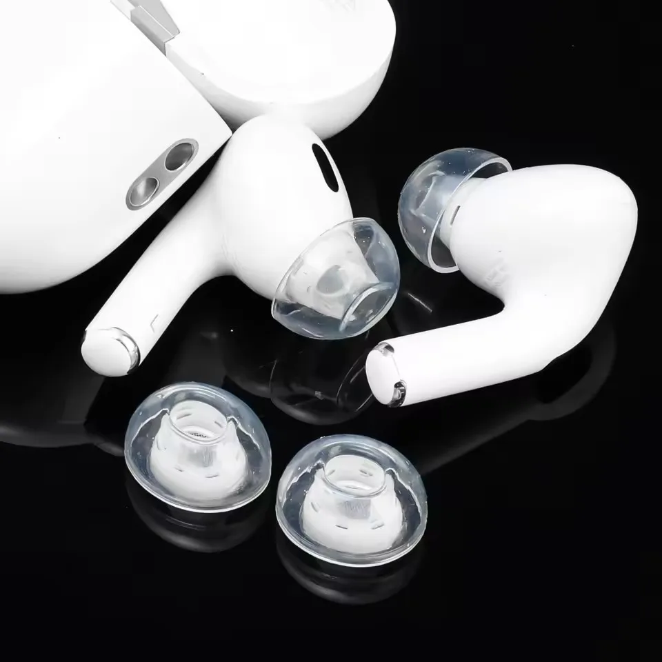 Latex Eartips Anti-allergic Anti-slip Ear Plugs for AirPods Pro/Pro2 Wireless Headphone Dustproof Silicone Ear Tips Case Cover image 4