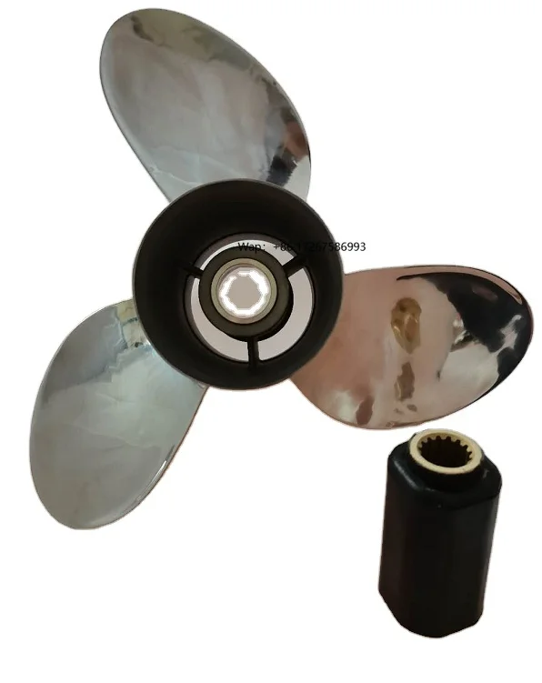 

3 Blades 14 1/2X19 Interchangeable Stainless Steel Boat Propeller OUTBOARD PROPELLER MARINE Underwater PROPELLER