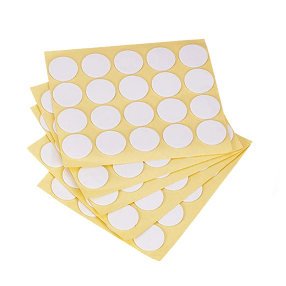 

200Pcs Adhesive Foam Stickers Double Sided Tape Dots for Core Wick Fixator Lightweight Easy Peel No Residue Yellow