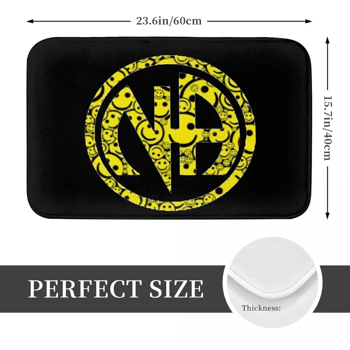 NA - Narcotics Anonymous Anti-slip Doormat Floor Mat Cushion Carpet Rug for Kitchen Entrance Home Bedroom Footpad Mats