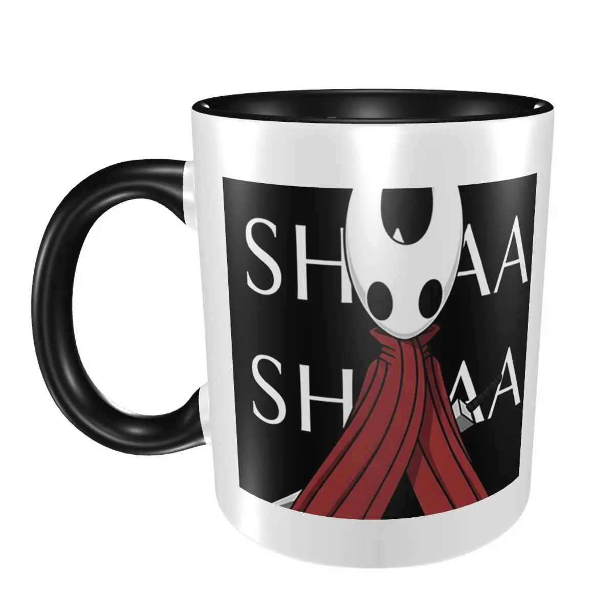 

Полый рыцарь Silksong Shaa Hornet Battle Cry Кружка Забавные керамические кофейные чашки Чайные кружки Молочная чашка Посуда для напитков Подарки для женщин и мужчин