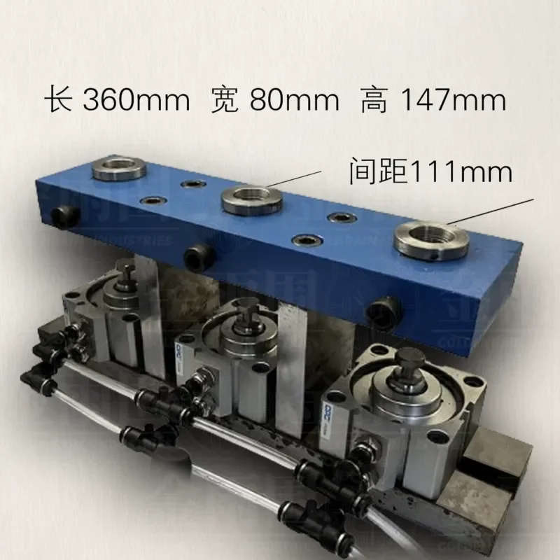 CNC Machining Center Fixture Pneumatic Manual Tooling Base One Out Of Three