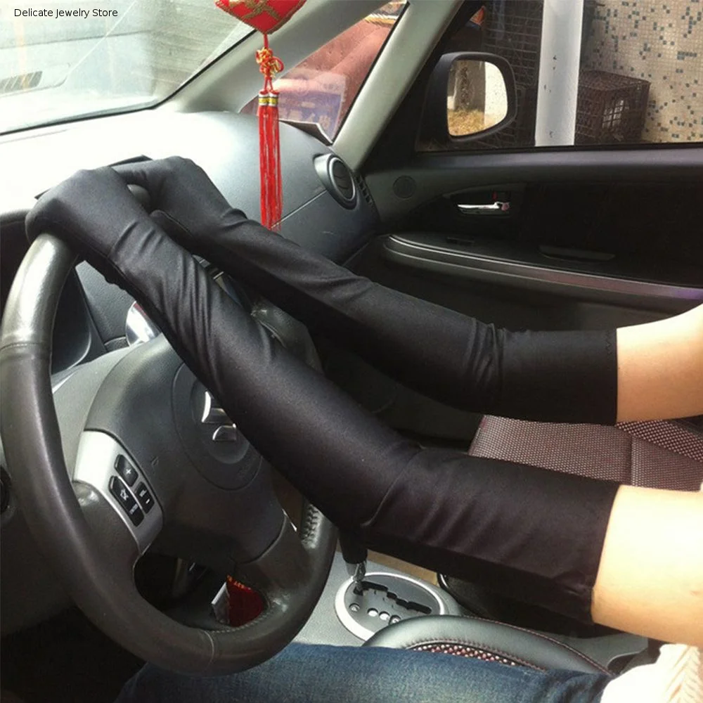Summer Women Parties Performance Opera Sun Protection Prom Gloves Finger glove Driving Gloves Long Gloves