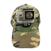 Camouflage Baseball Cap for GoPro Hero 11 10 9 8 7 Xiaomi Sjcam EKEN DJI Action Camera Accessory Outdoor Sports Hat Adjustable