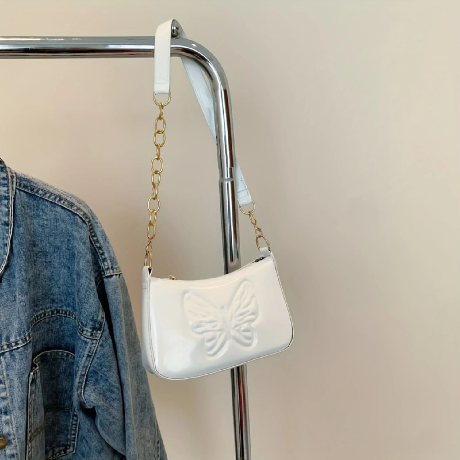 

Fashionable PU Leather Chain Shoulder Bag for Women
