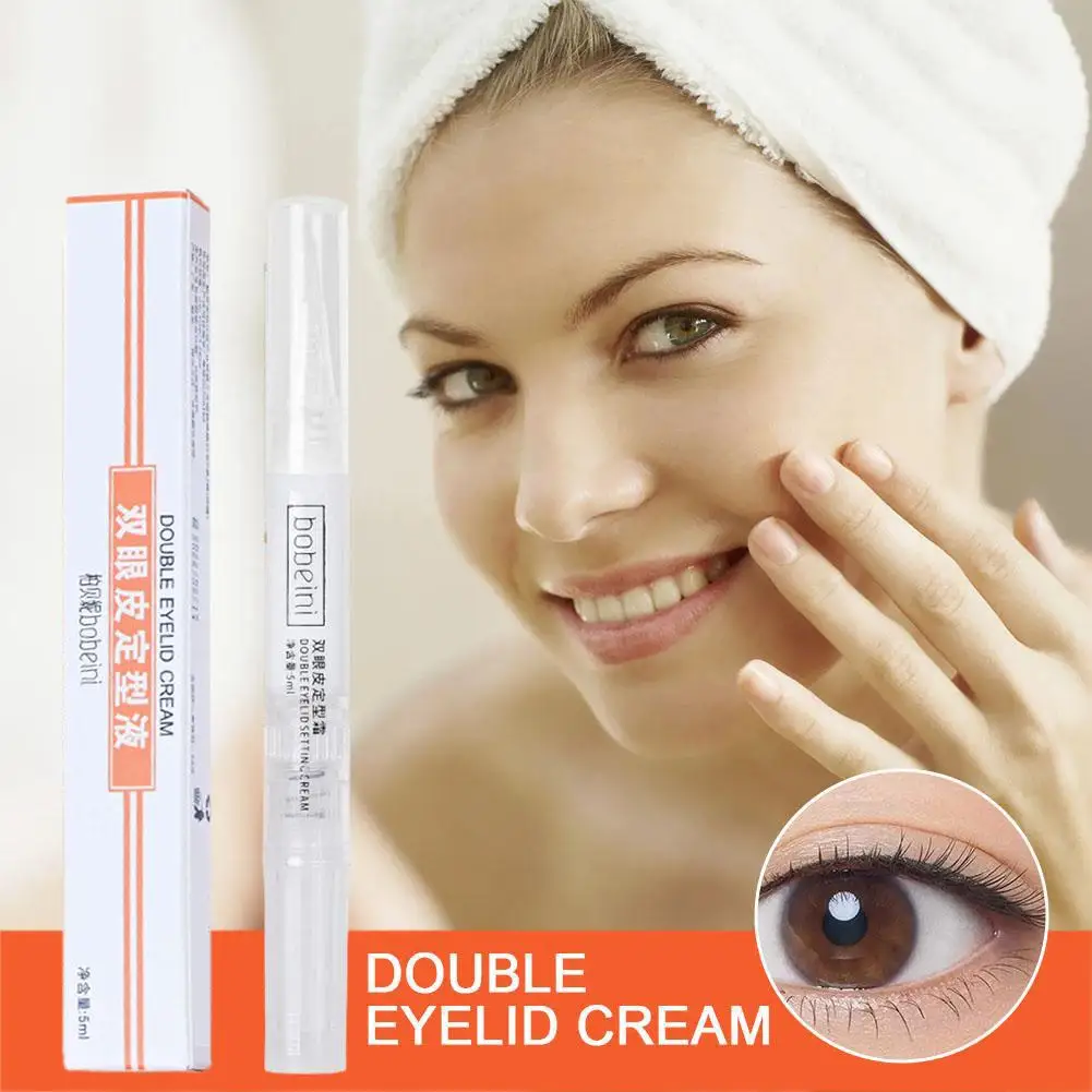 Double Eyelid Styling Cream 5ml Non-glue Big Eye Beauty Eye Sticker Natural Lasting Waterproof Lift Eyelid Glue Eye Makeup 5ml