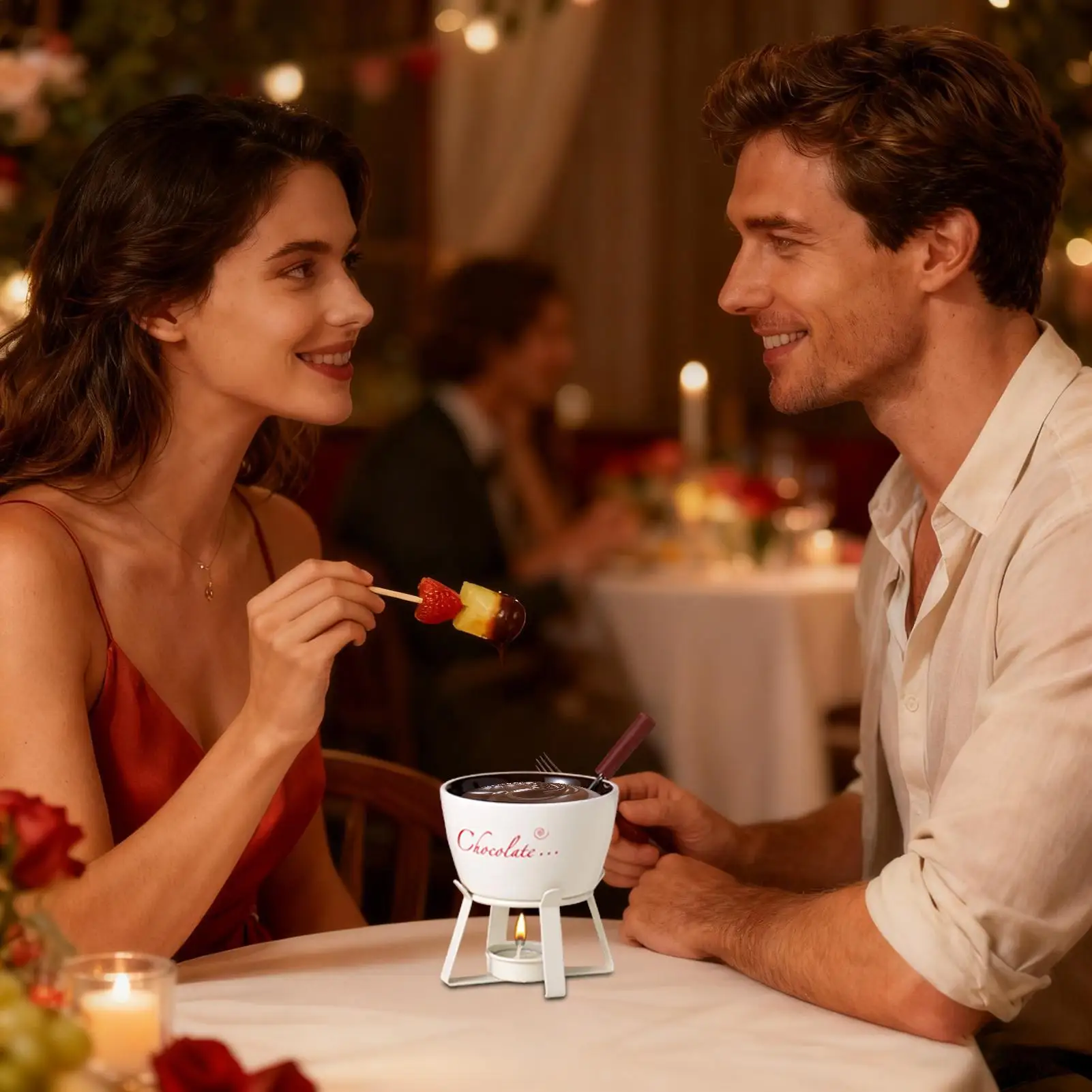 

Fondue Mug Even Heating With Fork Personal Fondue Mugs Metal Rack For Christmas Birthday Party Camping Picnic Home Butter Cheese