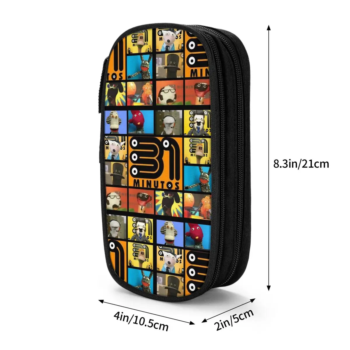 31 دقيقة مقلمة تشيلي كوميدي حامل قلم حقيبة فتاة صبي تخزين كبير اللوازم المدرسية سستة قلم رصاص الحقيبة