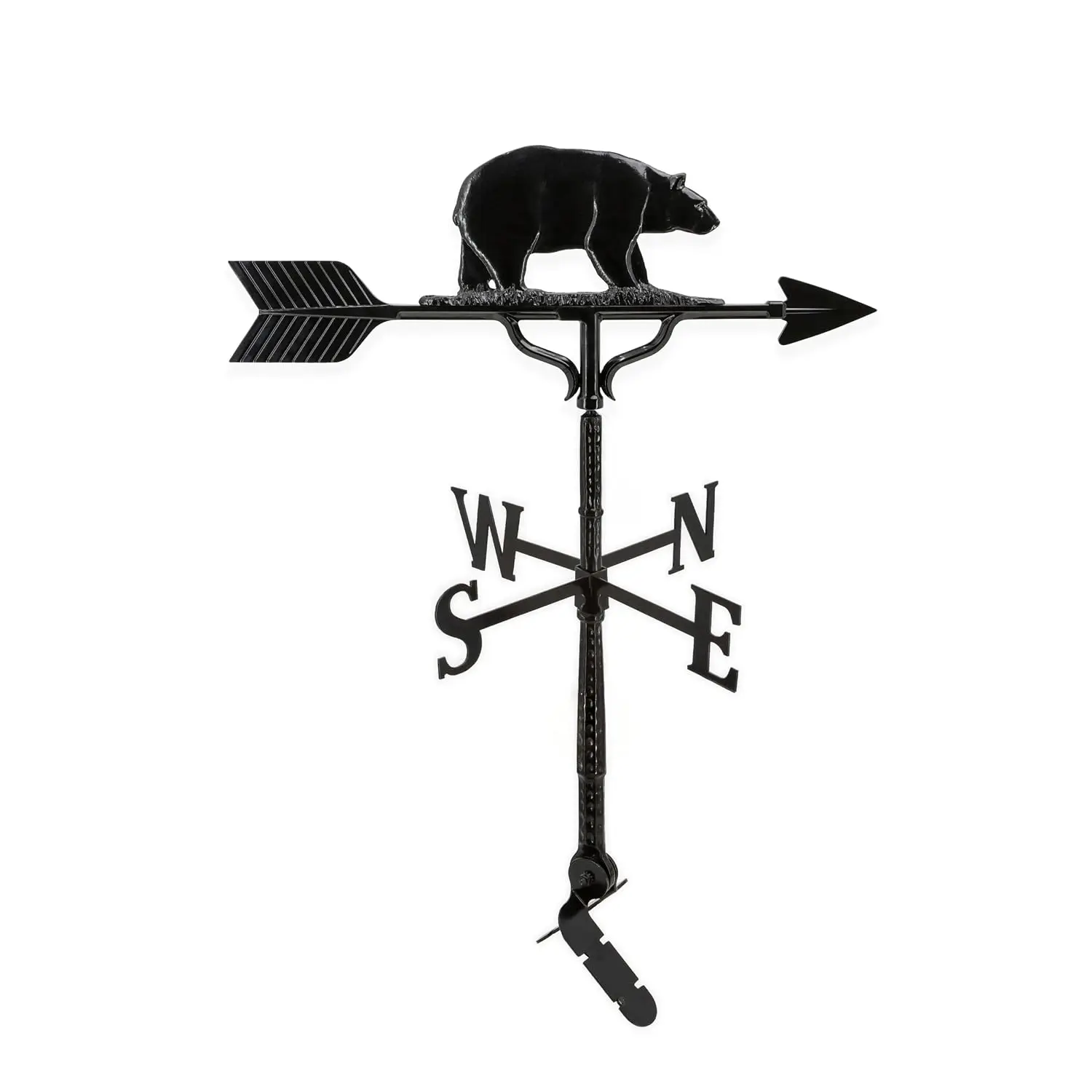 Aluminum Bear Roof Weathervane - Black, Customized