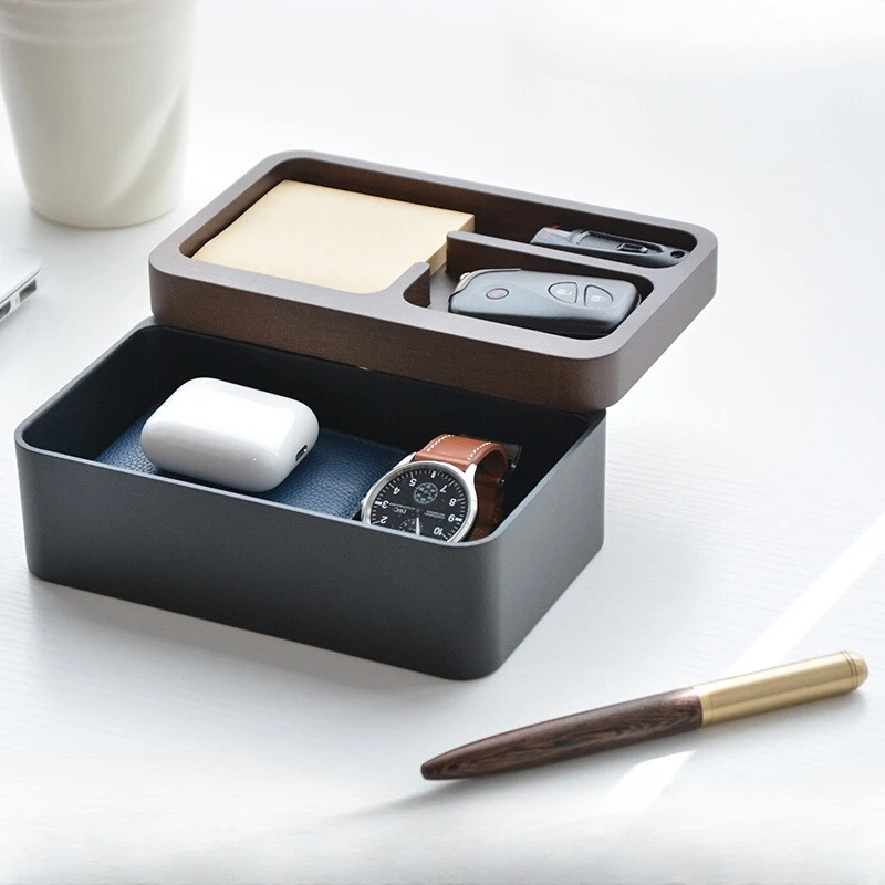 

Magnetic rotating storage box, desktop office household cosmetics jewelry box
