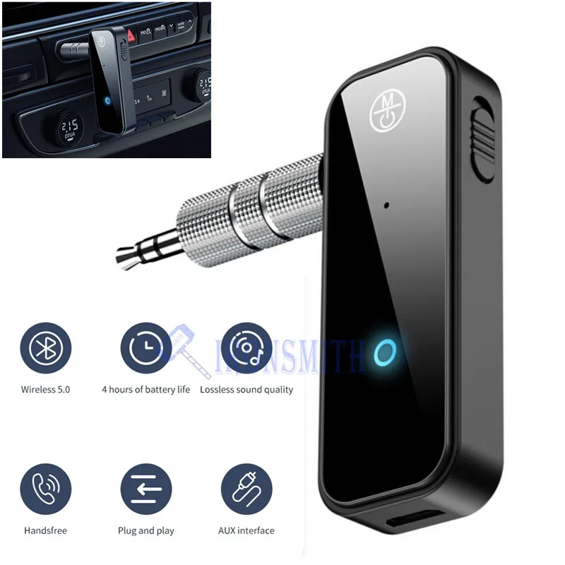 DPGKITS USB Wireless Bluetooth 5.0 Transmitter Receiver For Car Music Audio Aux Adapter Car Accessories Dropshipping Wholesale
