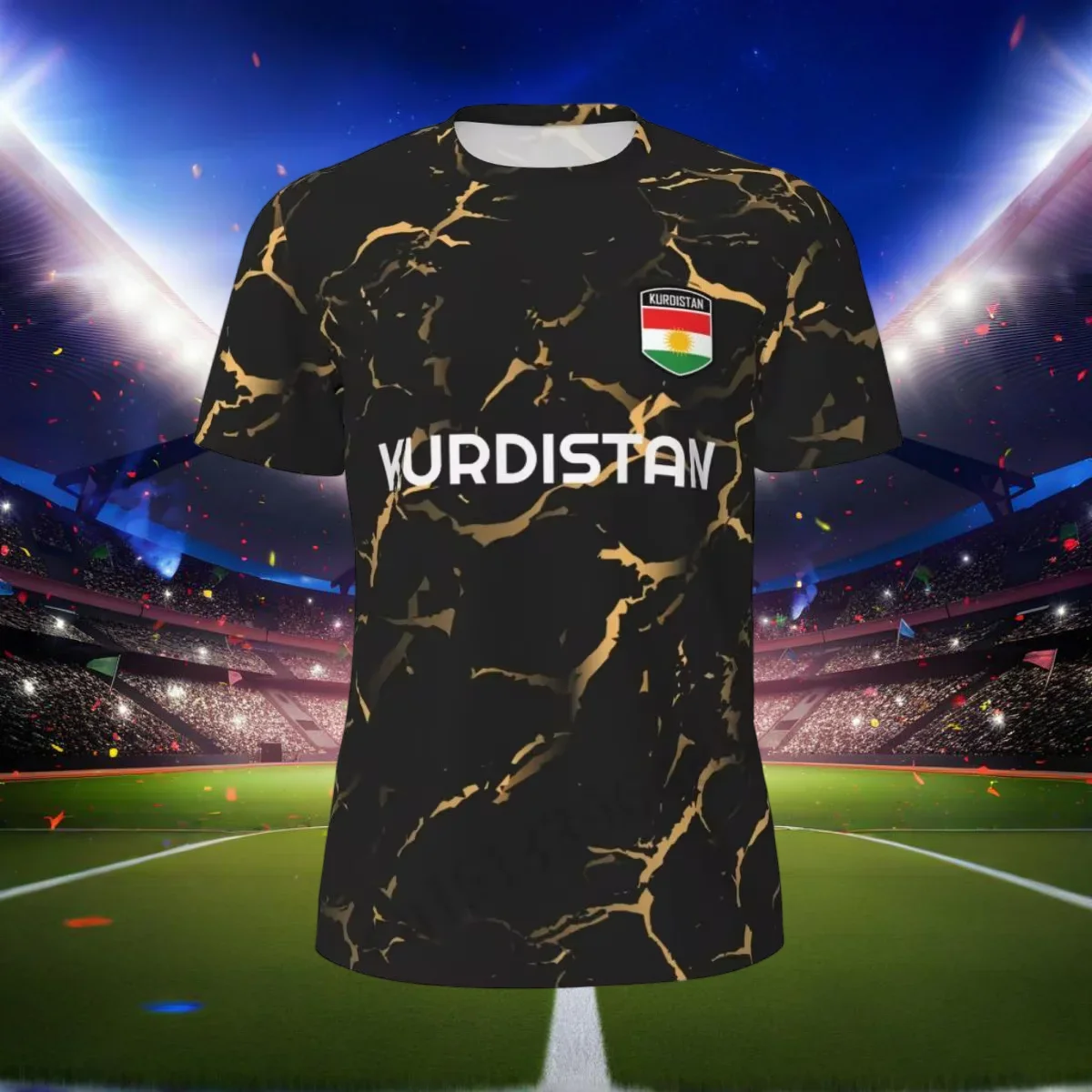 

Casual Men's Kurdistan Flag 3D Printed T Shirt Quick-Dry Short-sleeved Mesh T-shirt For Unisex Running Bike Tennis Fitness Fans