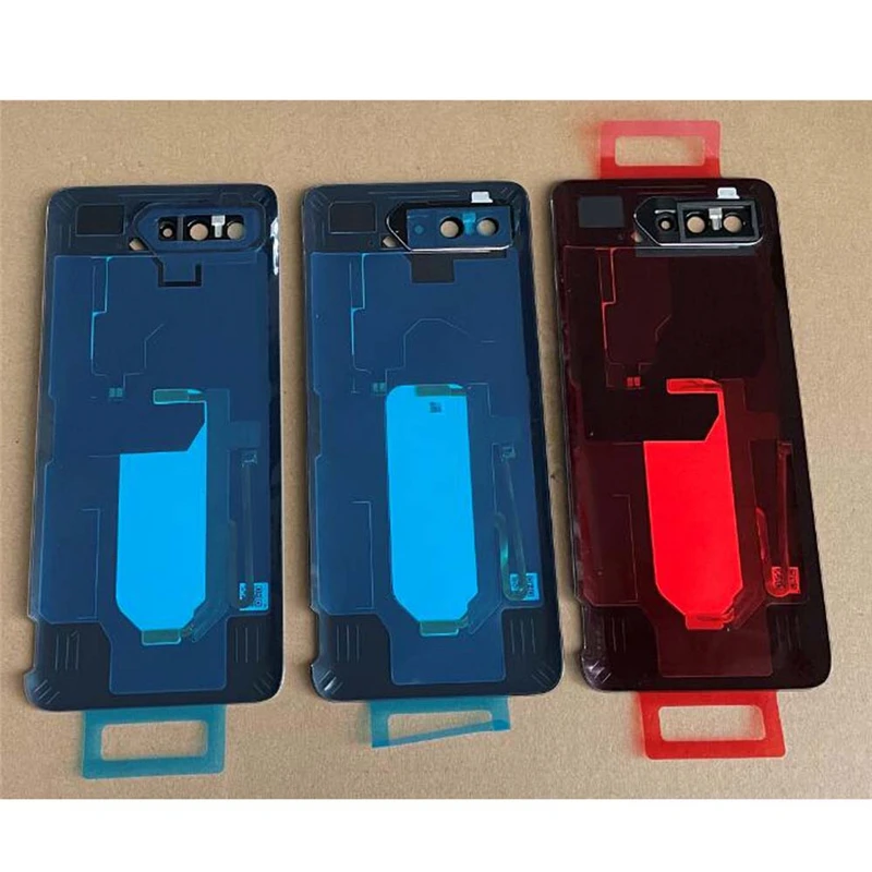 Backcover For Asus ROG Phone 5 Rear Housing Door ZS673KS Back Battery Glass Cover with Adhesive Replacement Repair Parts