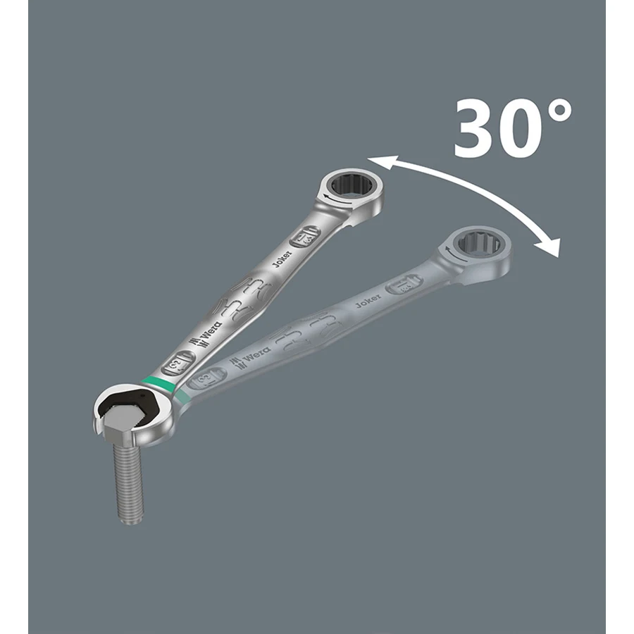 Imagem -03 - Wera Joker Ratchet Combination Wrench Multi Purpose Doublehead Plum Blossom Laborsaving Spanner Ferramenta de Reparo 6000 6001 pc