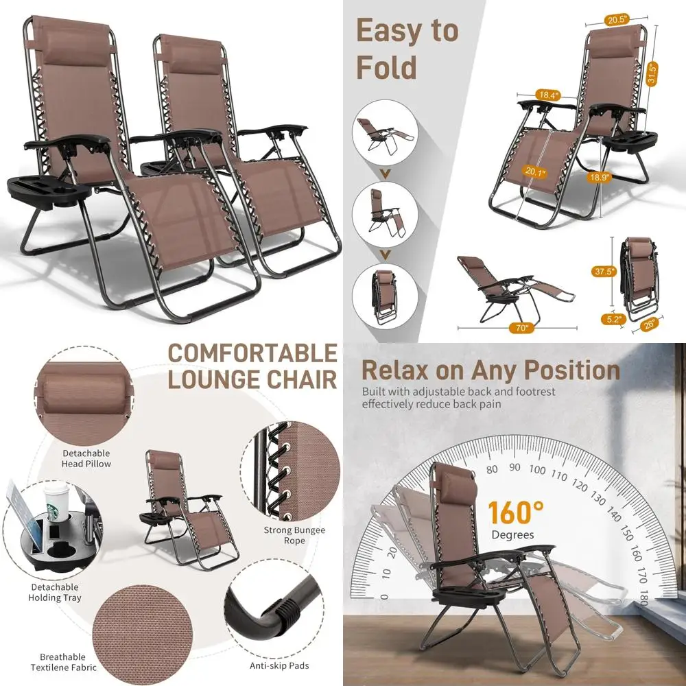 Set Of 2 Outdoor Fo… - image