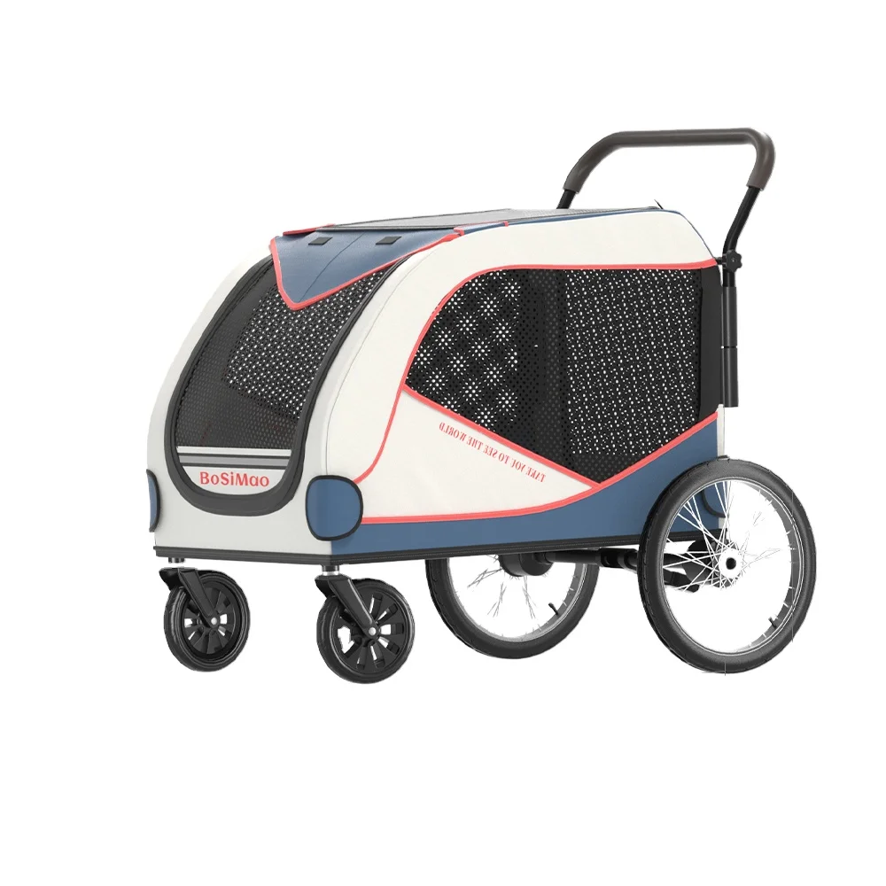 

Giant Large Small Dog Multi-Pet Stroller with Smooth Steering Flexible Design for Cats and Dogs Pet Carriers Travel Product