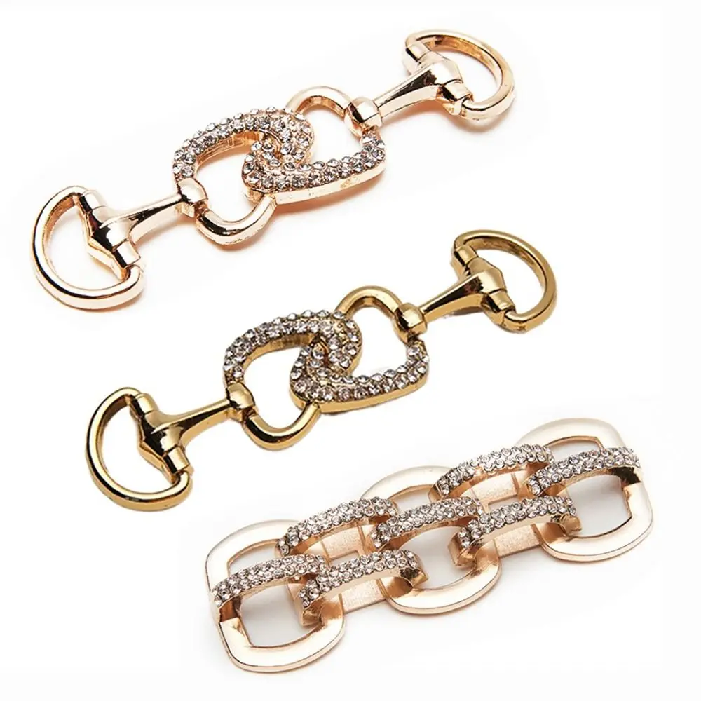 

Alloy Metal Shoes Buckles Rhinestone Metal Buckles Decorative Buckle Shoes