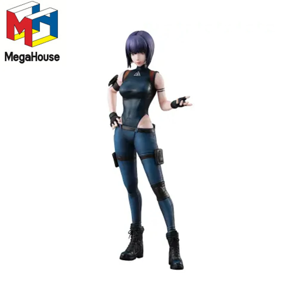 In Stock Original MegaHouse Motoko Kusanagi PVC 22cm Anime Character Collectible Figure Toy Ghost in the Shell Desktop Gifts