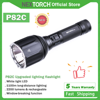 NEXTORCH P82C 1100m long distance lighting flashlight 2200 lumens duty search flashlight High brightne Long-Range led flashlight