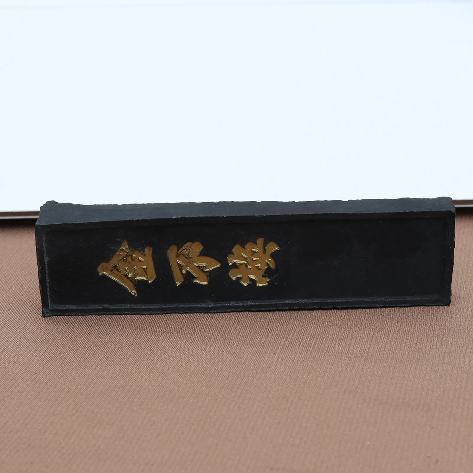 Chinese Calligraphy Ink Stone Ink Block Stick Natural Solid Stone Smooth Surface for Chinese Japanese Calligraphy Painting