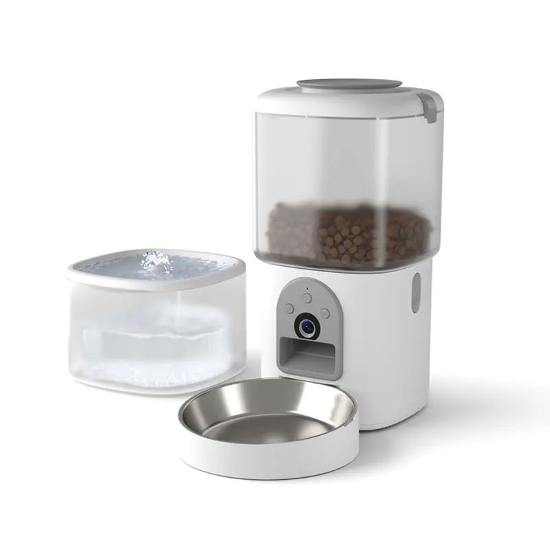 

2 in 1 Wifi Dog Cat Water Drinking Fountain Feeder Dispenser Microchip Smart Automatic Pet Food Feeder Bowl for Dog Cat