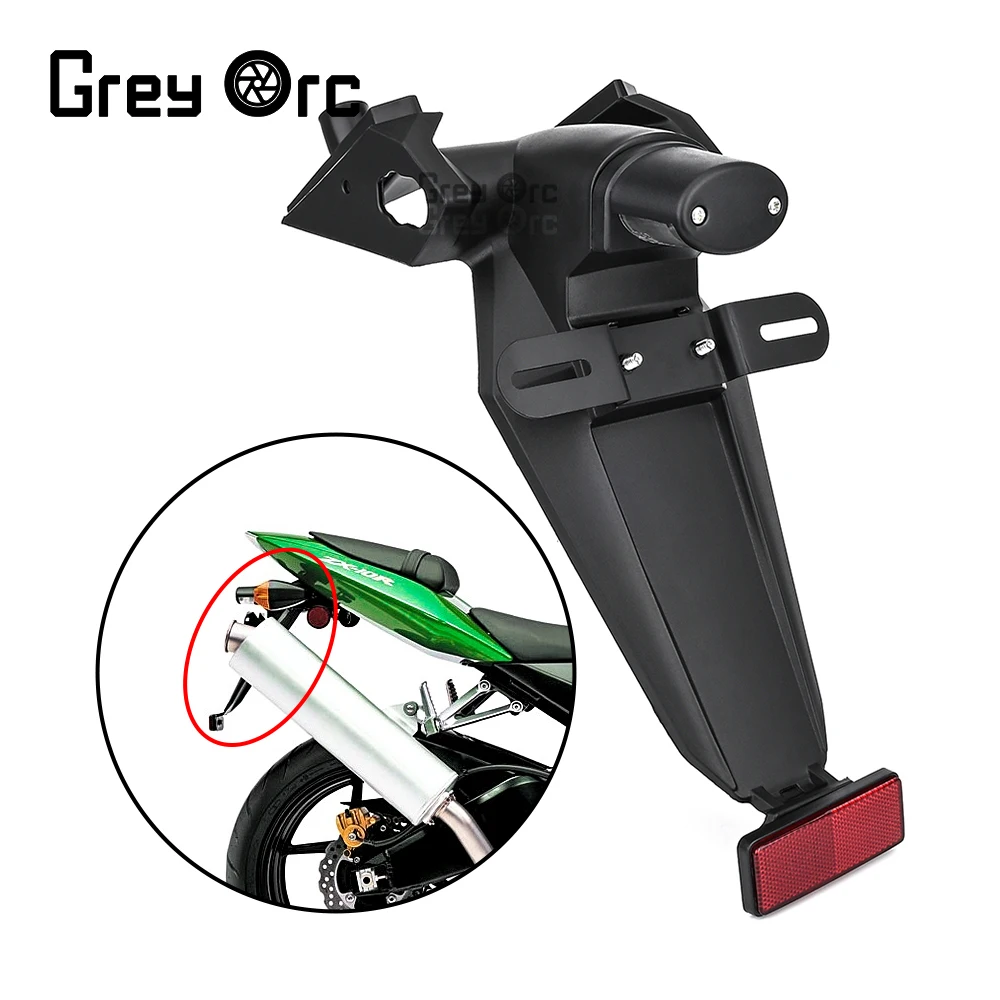 

ZX-10RMotorcycle Rear Fender Mudguard License Plate Turn Light Holder Frame Accessories For Kawasaki Ninja ZX10R ZX 10R2004 2005