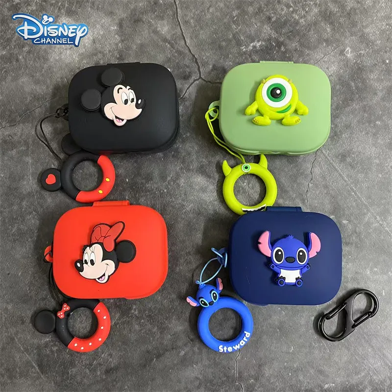 For Redmi Buds 5 / 6 / 6 Play Cartoon Disney Earphone Case Silicone  Wireless Earbuds Charging Box Protective Cover With Lanyard