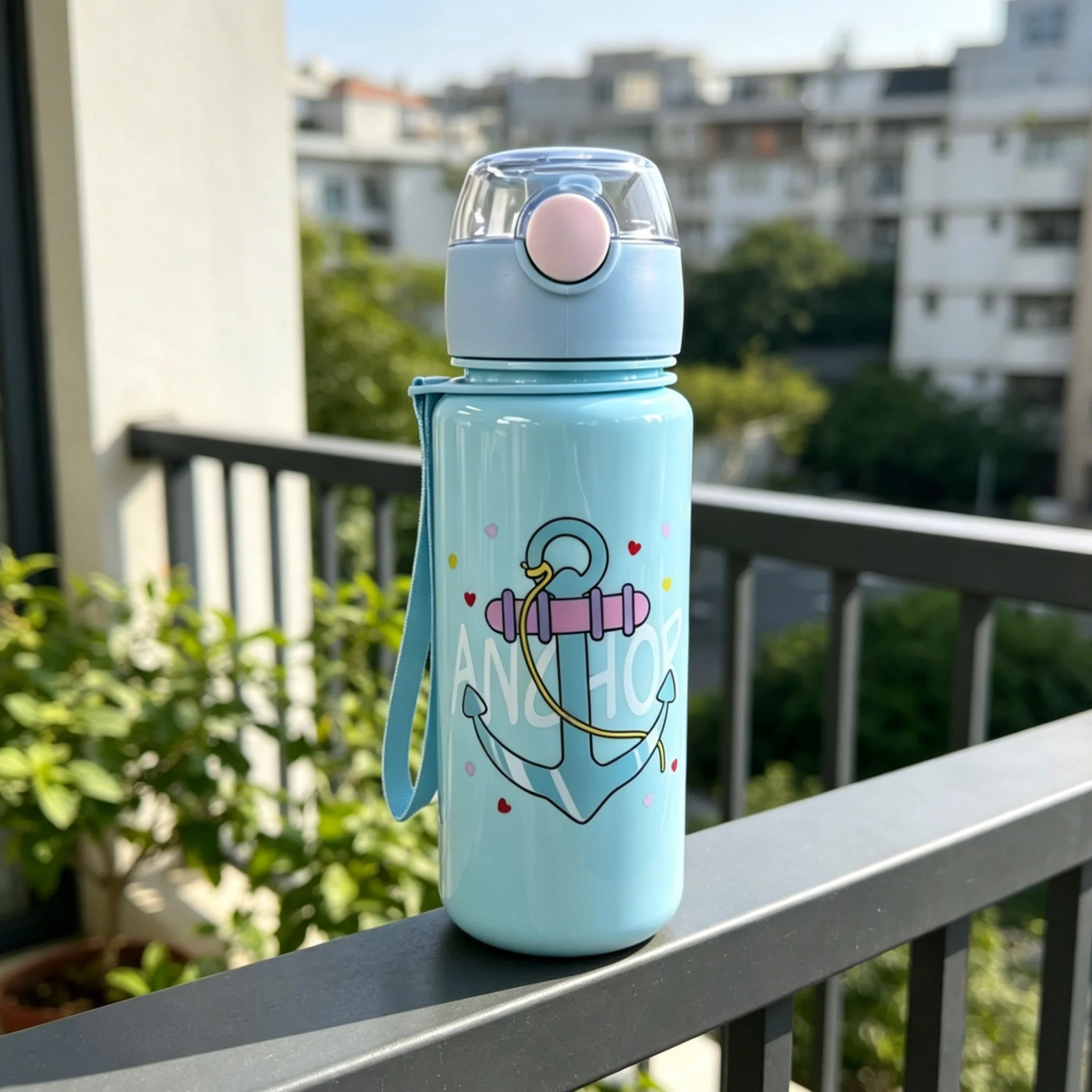 500ML 1PC Kids Water Sippy Cup Kids Water Bottle with Straw and Handle Portable Drinking Bottle Cup Children view 3