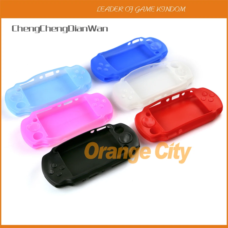 10PCS Silicone Case For PSP E1000 Silicone Cover For PSP E 1000 Soft Sleeve Slicon Case Colors