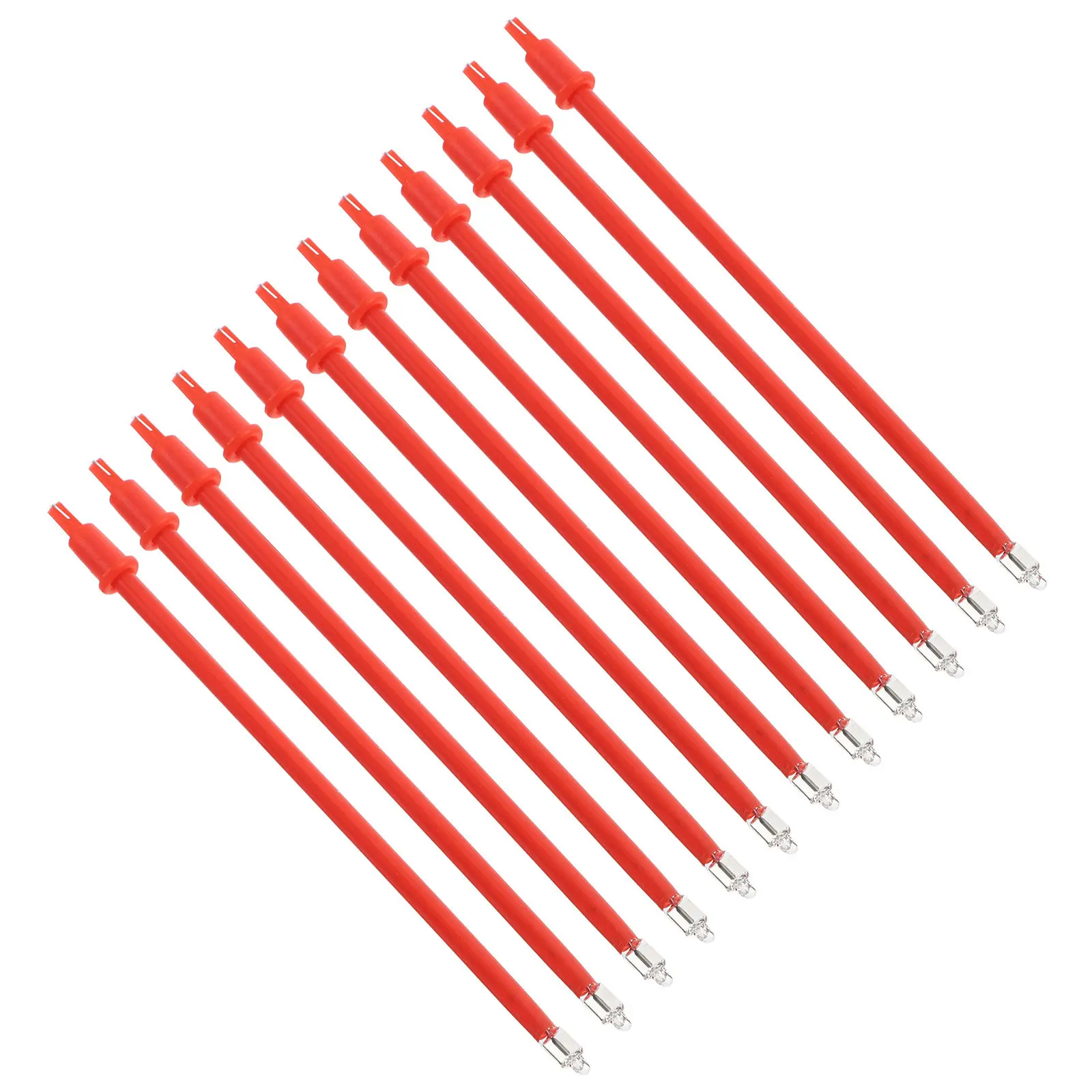 

12Pcs Electronic Incense Burner LED Lotus Buddhist Lamp Realistic Flickering Flame for Zen Meditation Altar Worship Red