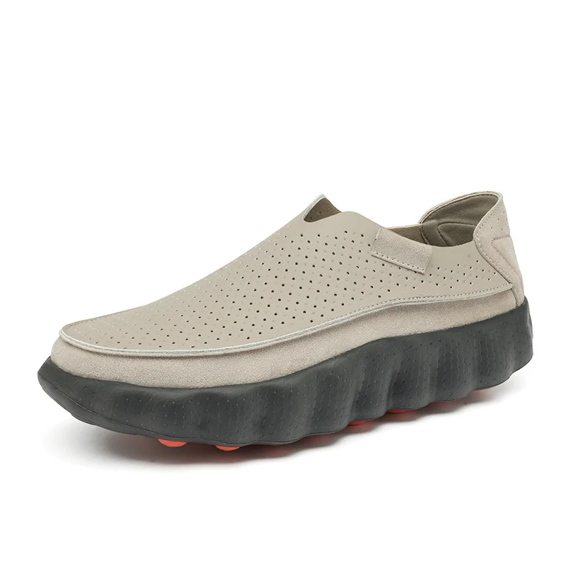 Mens casual shoes New style Best selling Thick sole Shock absorption Comfortable Breathable Anti slip Wear resistant Stable grip
