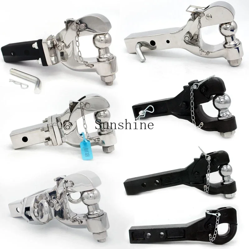 Car Rear Stainless Steel Trailer Hook Tomahawk Tiger Head Hook Traction American 2 Inch Integrated Axe Hook