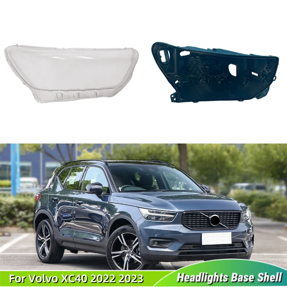 For Volvo XC40 2022 2023 Auto Accessory Car Base Head Lamp Shell Headlamp Base Fixing Bracket Front Headlamp Lamp Cover