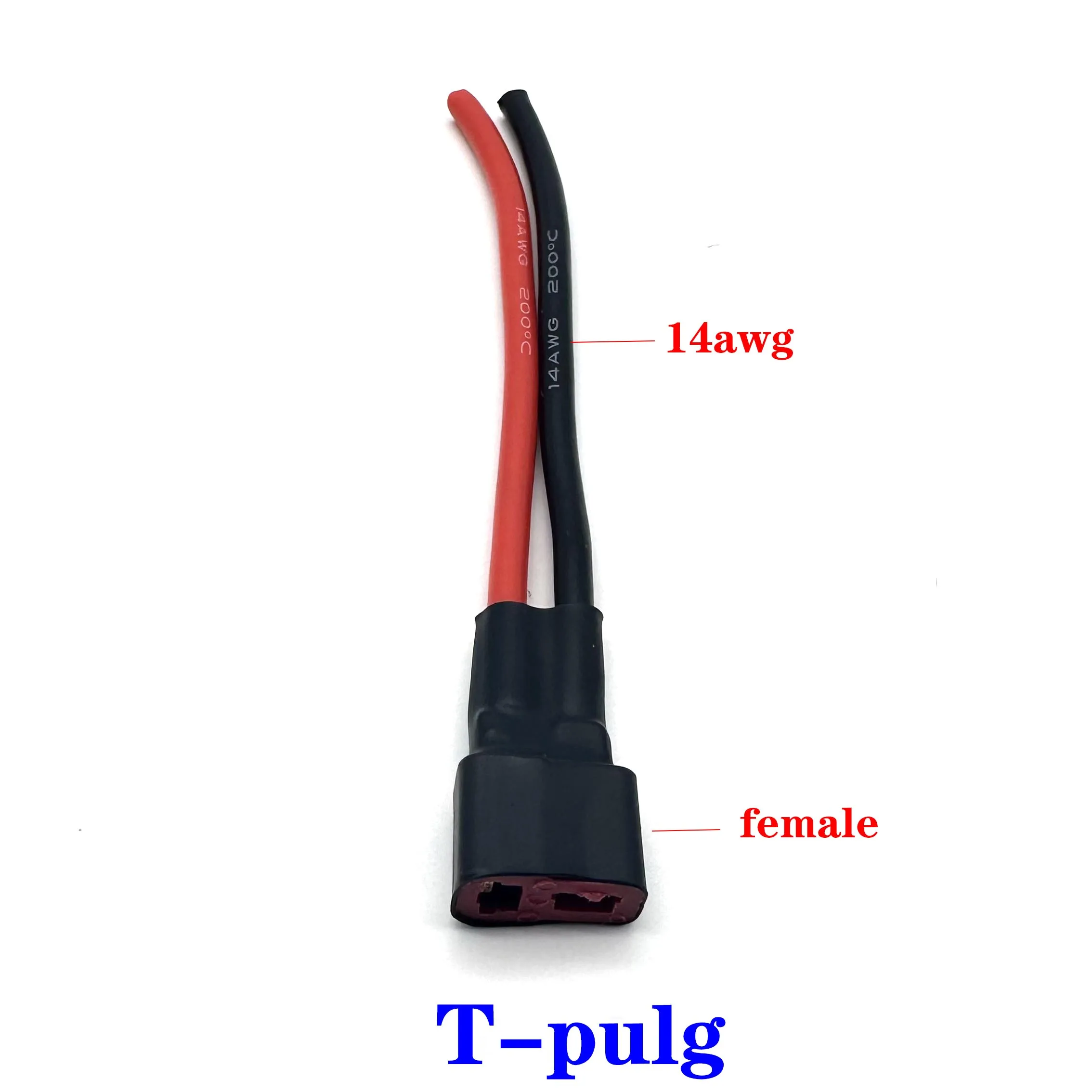 RC Battery Charger 18AWG 14AWG 12AWG 10AWG T-pulg XT60 XT90 EC3 EC5 Plug Male Female Extension Cable Wire Connector 10CM