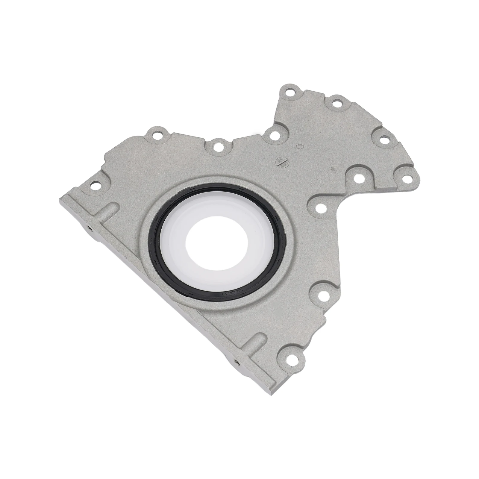 ฝาครอบเครื่องยนต์ด้านหลัง 12705663 สำหรับรถยนต์ Cadillac Chevrolet GMC ปี 2014-2023 - เครื่องยนต์ 5.3L/6.2L V8, ป้องกันการรั่วซึมของน้ำมัน ชิ้นส่วนซีลเครื่องยนต์สีเงิน