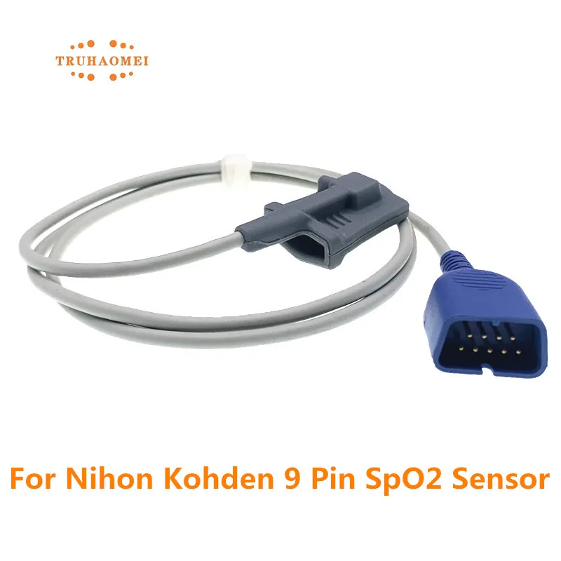 For Nihon Kohden Reusable Adult Child Neonatal Wrap SpO2 Sensor 9 Pin Lifescope BSM Series TL-201T Pulse Rate Oximeter Probe