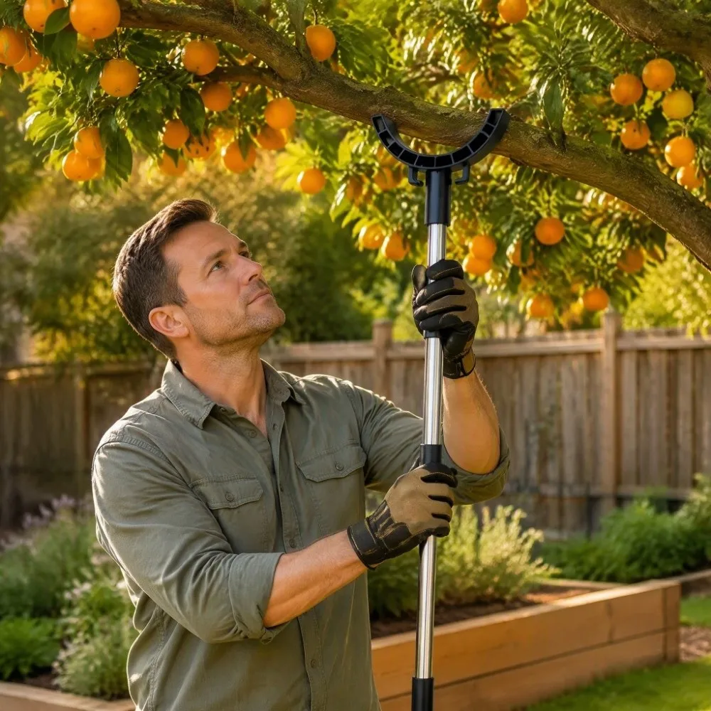 Stainless Steel Tree Support Stake 1.5m/1.9m Sturdy Branch Support Brace Durable Prevent Breakage Garden Plant Stake