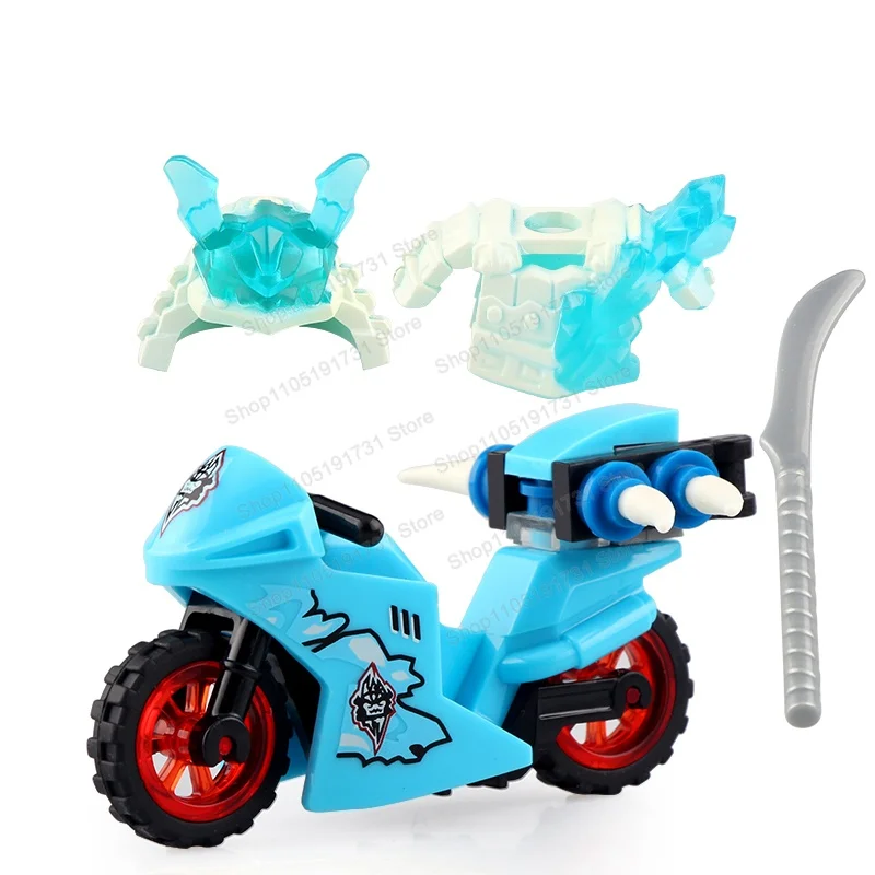 Anime Accessories Motorcycle Blocks Kai Jay Cole Zane Nya Mini Action Assemble Model Figures Bricks Toys Birthday Gifts