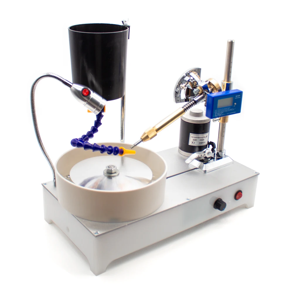 Gem Stone Grinding Faceting Machine Faceted Gem Polishing Machine Jewelry Polisher Flat Grinder Lapidary Machine 2800RPM 120W