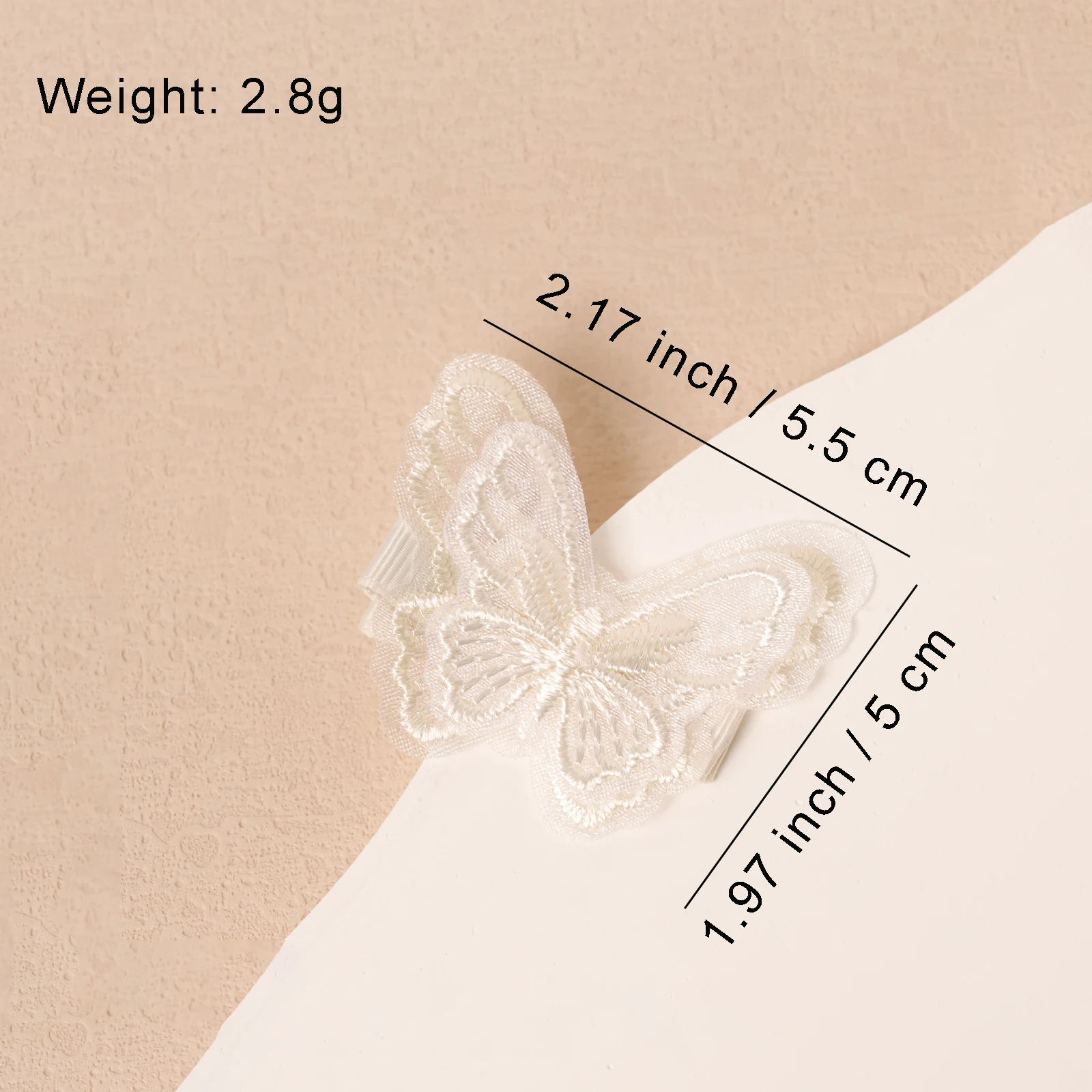 6 stks Kleurrijke Dubbellaags Kant Vlinder Vleugel Haar Clip Baby Leuke Combinatie Haarspeld Kleine Vlinder Haaraccessoire Voor Meisjes