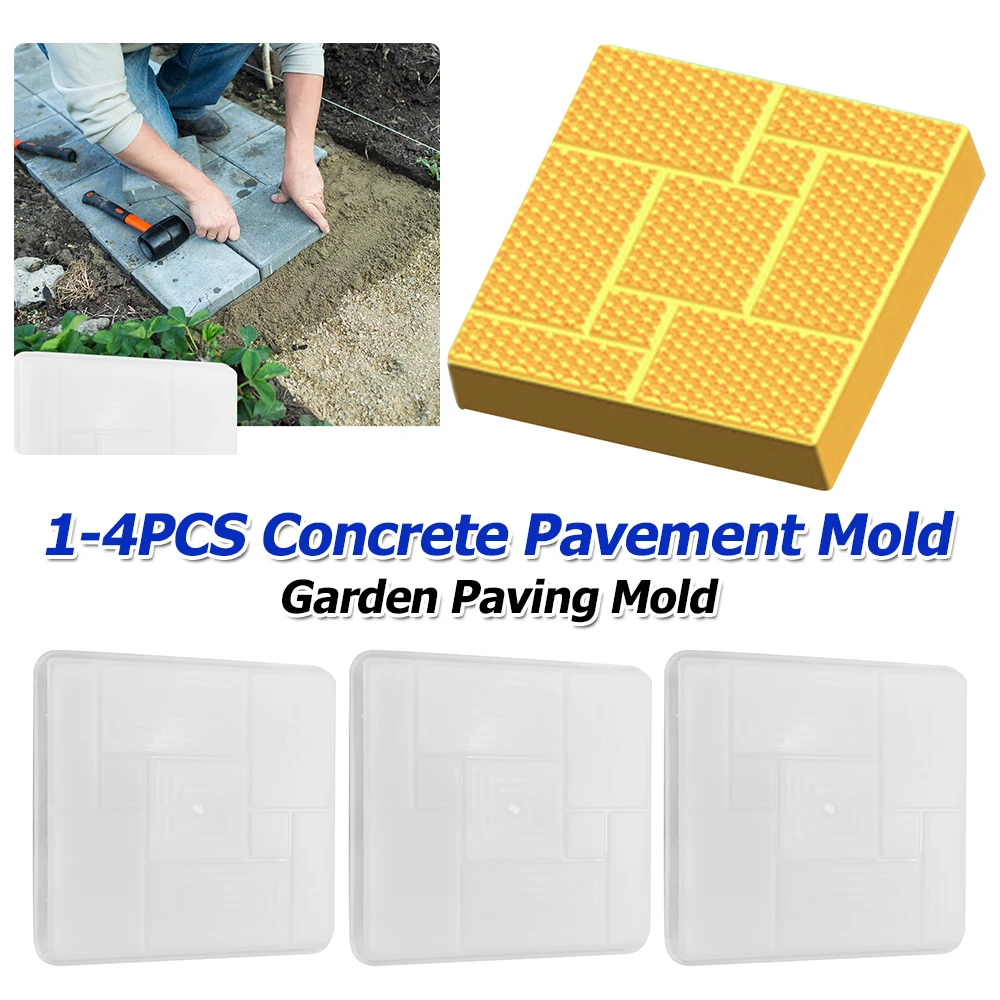 Garden Paving Mold Path Maker Mold Reusable Floor Molding Machine Mold DIY Manually Handmade Home Courtyard Path Lawn Maker view 2