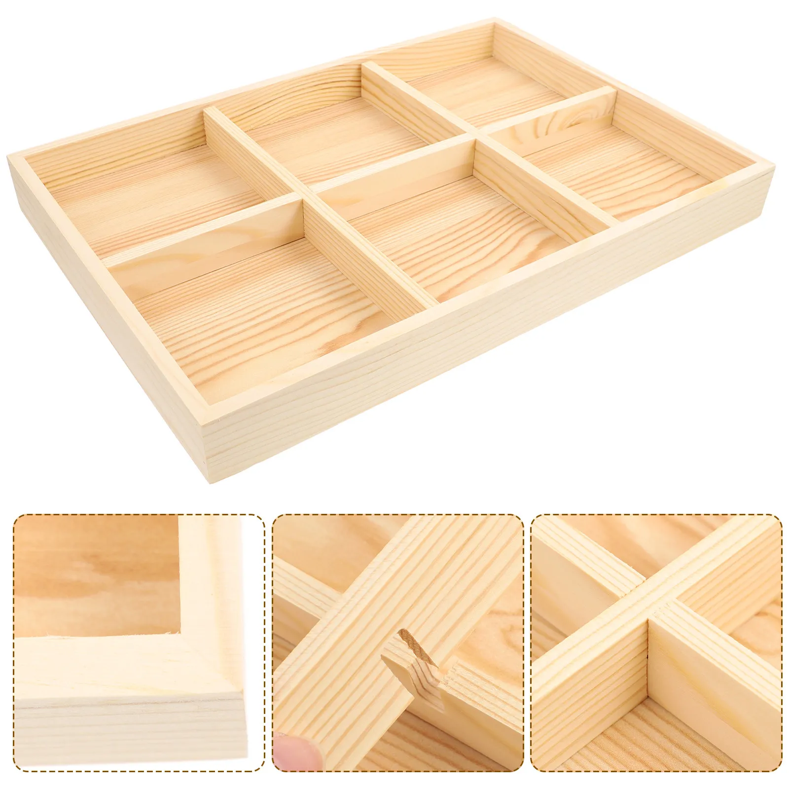 

Деревянный поднос для украшений: для колец, серег, ожерелий, браслетов, часов, ключей. Органайзер для хранения и демонстрации в доме, общежитии, гостиной, отеле.