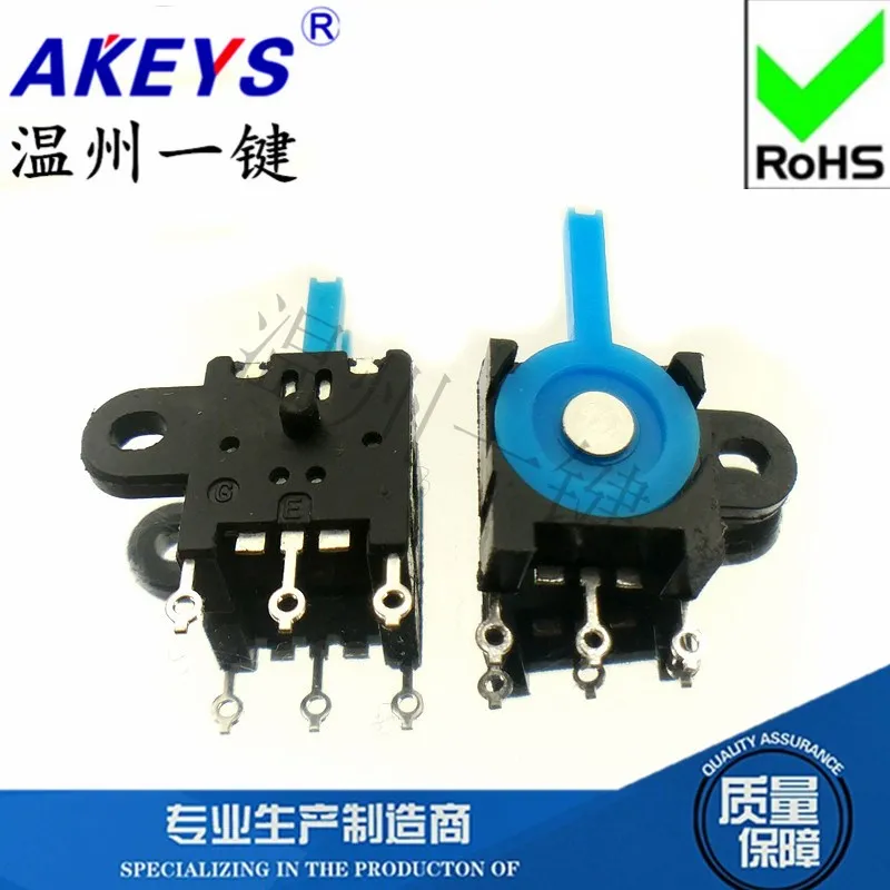 One Fixed Foot One Mounting Hole Two-Way Reset Detection Switch Reset Blade Switch Three-Leg Toggle Switch