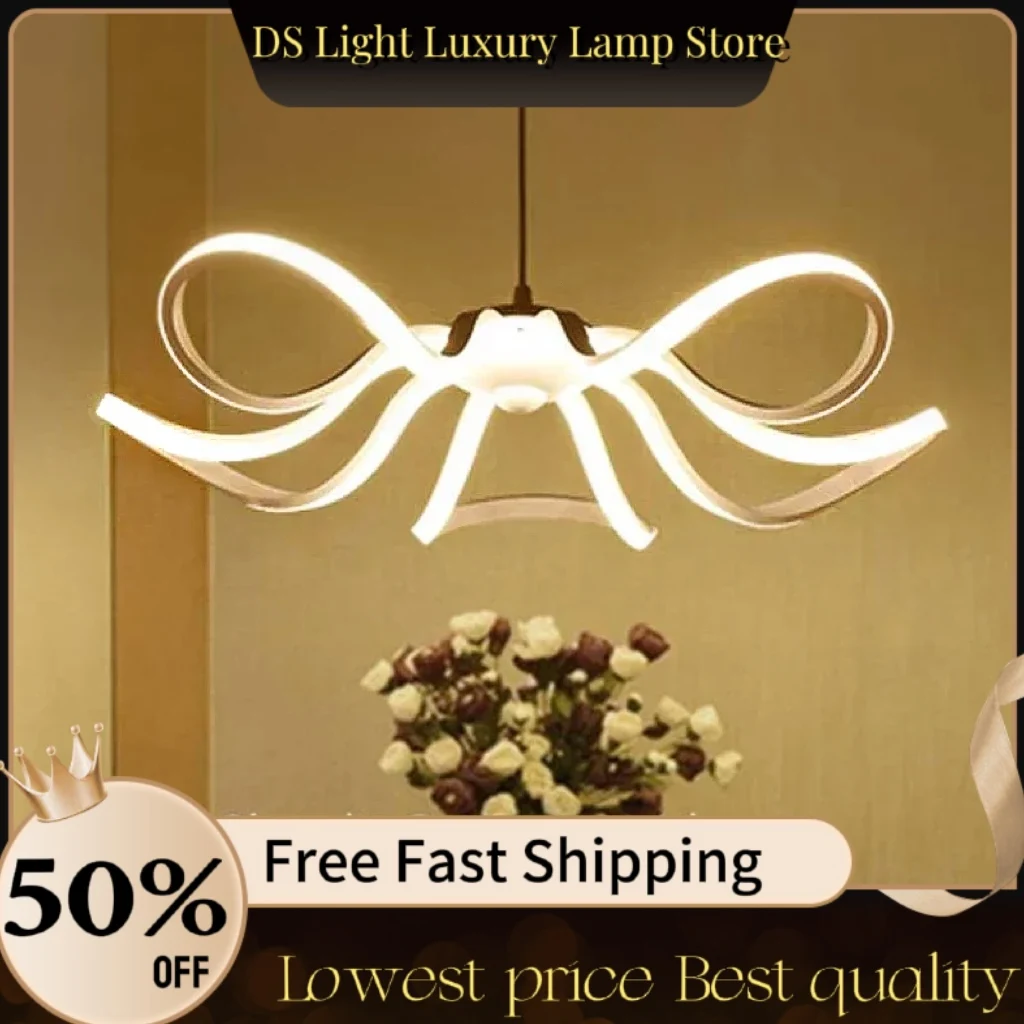 SANDYHA Nordic Modern Home Decoration Salon Chandeliers Fashion Design Led Lights Living Room Dining Bedroom Ceiling Chandelier