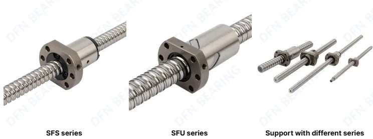 DFN High Precision DFU3205 DFU3206-4 DFU3208-4 3212 4010 5010 6310 8010 Ball Screw and Nut C3 C5 C7 Grade 1000mm 2000mm 3000mm
