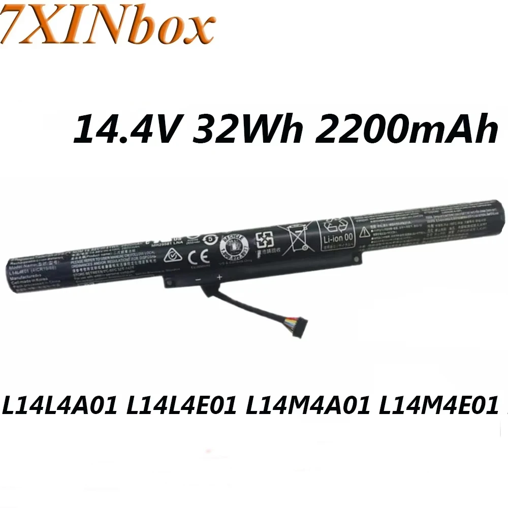 

Оригинальный аккумулятор для ноутбука 7XINbox L14L4A01 L14M4E01 14.4V 32Wh 2200mAh для Lenovo 500 500-15ACZ Z41 Z51 Z51-70 XiaoXin V4000 Y50C