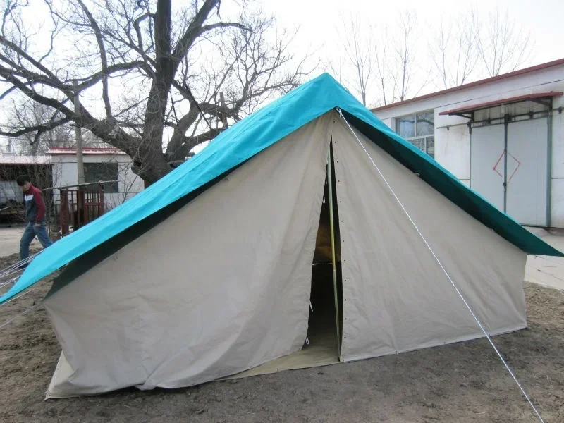 Hot Salesdouble Fly Canvas Patrol Glamping Tent Trade Show Tent