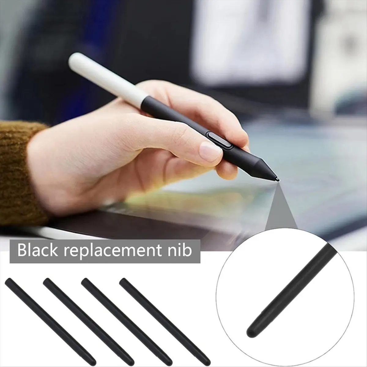【ELEVATE LIFE】10 Pack Replacement Refill Pen Nibs for Bamboo Intuos Pens CTL460, CTH460, CTH461, CTH661, CTH-480 CTH-480S