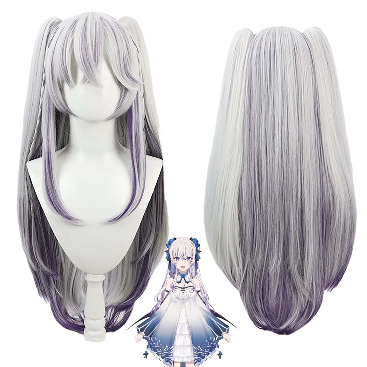 

Женский виртуальный парик YouTuber Blanche Fleur для косплея Higashi юкихису